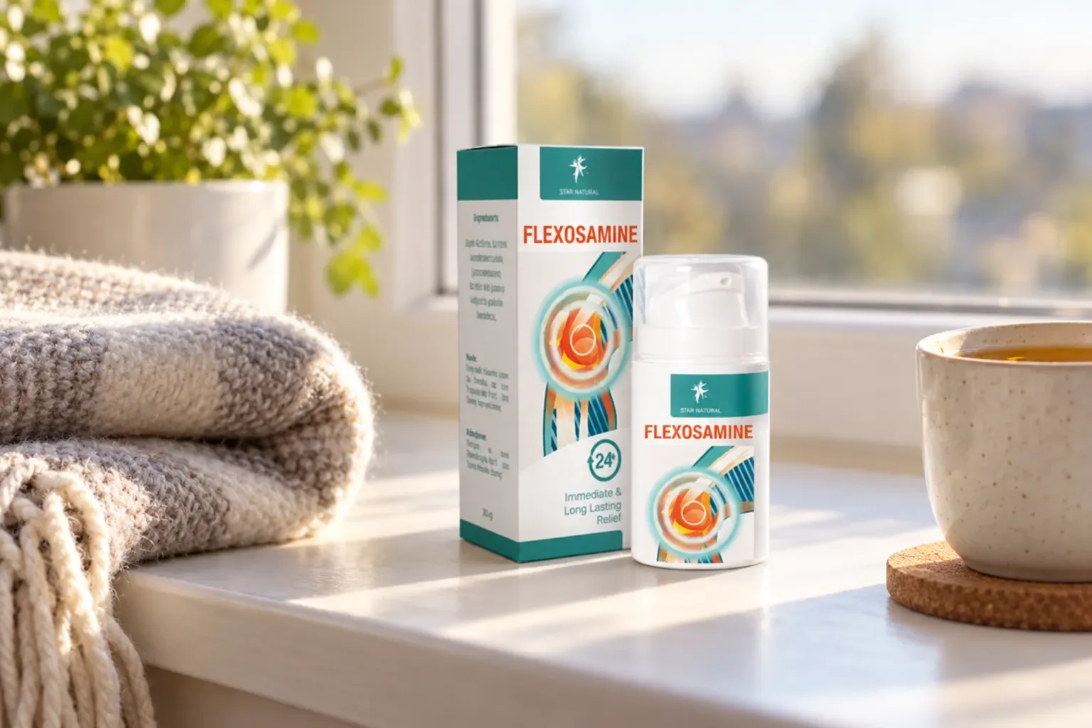 Flexosamine — el envase en el día a día
