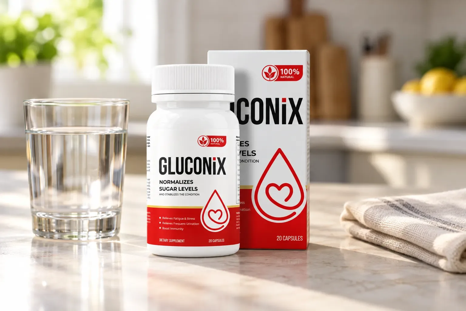 Gluconix — el envase en el día a día